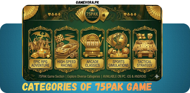 75PAK Game Categories in 2026