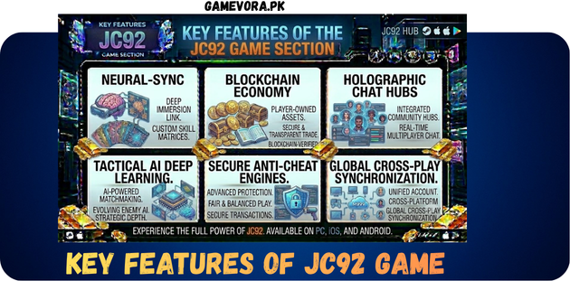 JC92 Game Key Features in Pakistan 2026