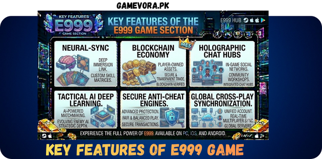 E999 Game Key Features In Pakistan 2026